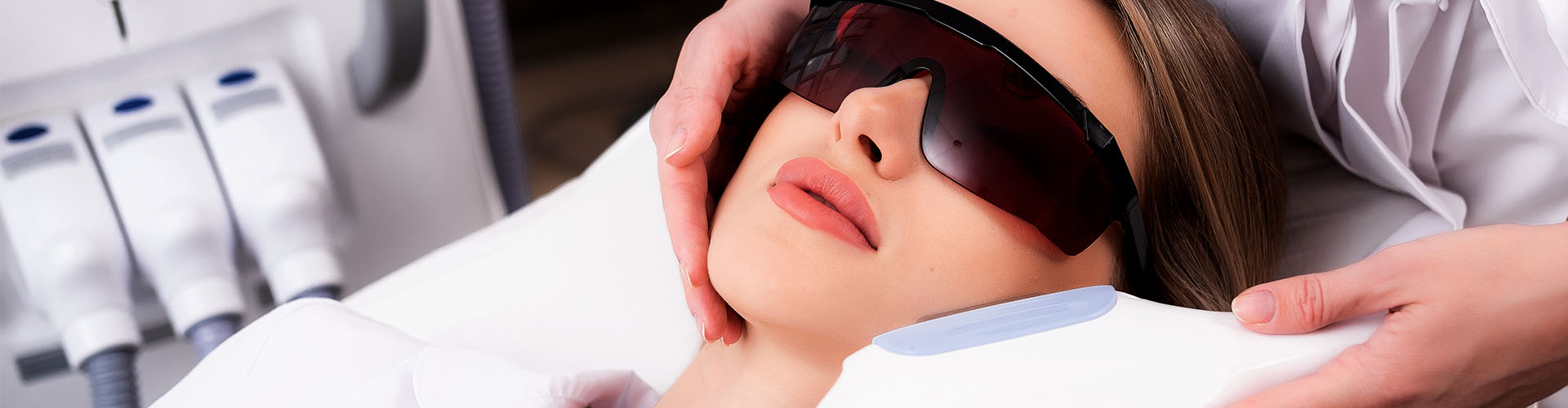 woman receiving a cosmetologist procedure for skin rejuvenation